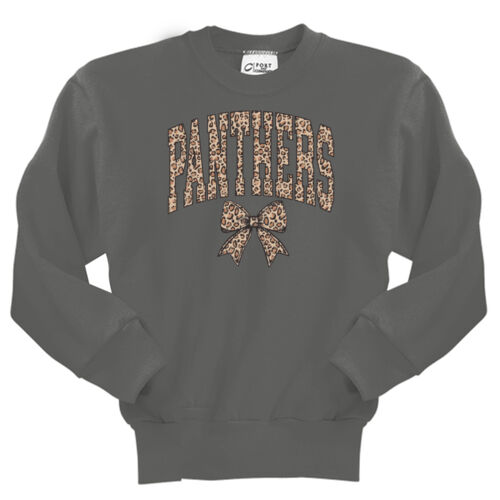 Panthers Cheetah - Youth Core Fleece Crewneck Sweatshirt Thumbnail