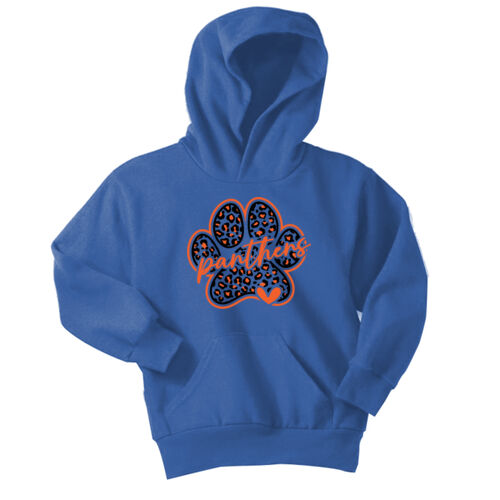 Panthers Paw - Youth Core Fleece Pullover Hooded Sweatshirt Thumbnail