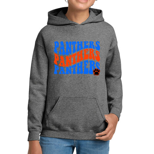 Panthers Paw Wave - Youth Heavy Blend Hooded Sweatshirt Thumbnail