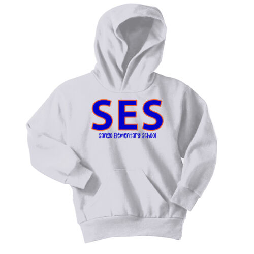 SES Block - Youth Core Fleece Pullover Hooded Sweatshirt Thumbnail