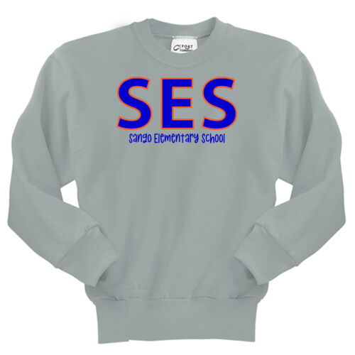 SES Block - Youth Core Fleece Crewneck Sweatshirt Thumbnail