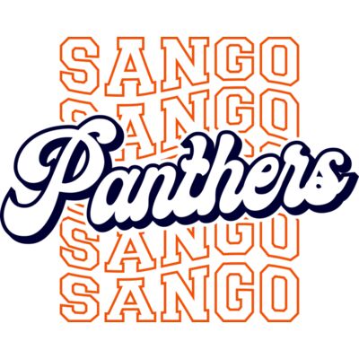 Sango Panthers Wave full front with Orange and Navy Thumbnail